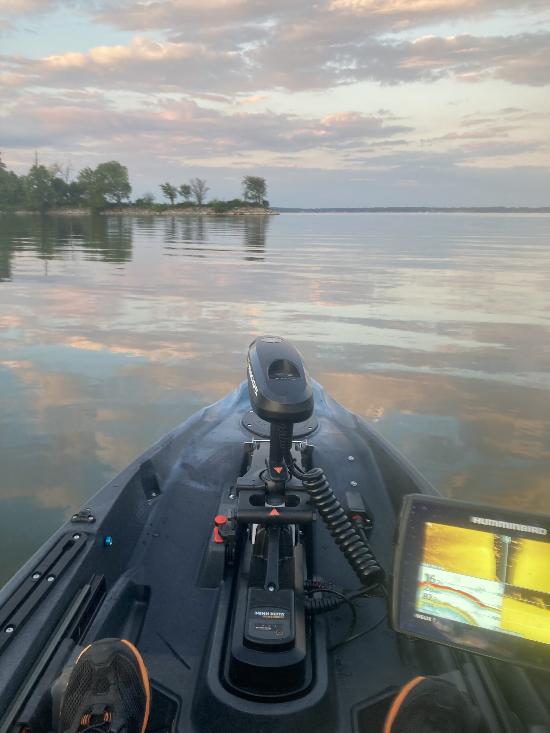 Sunset over an Oklahoma lake