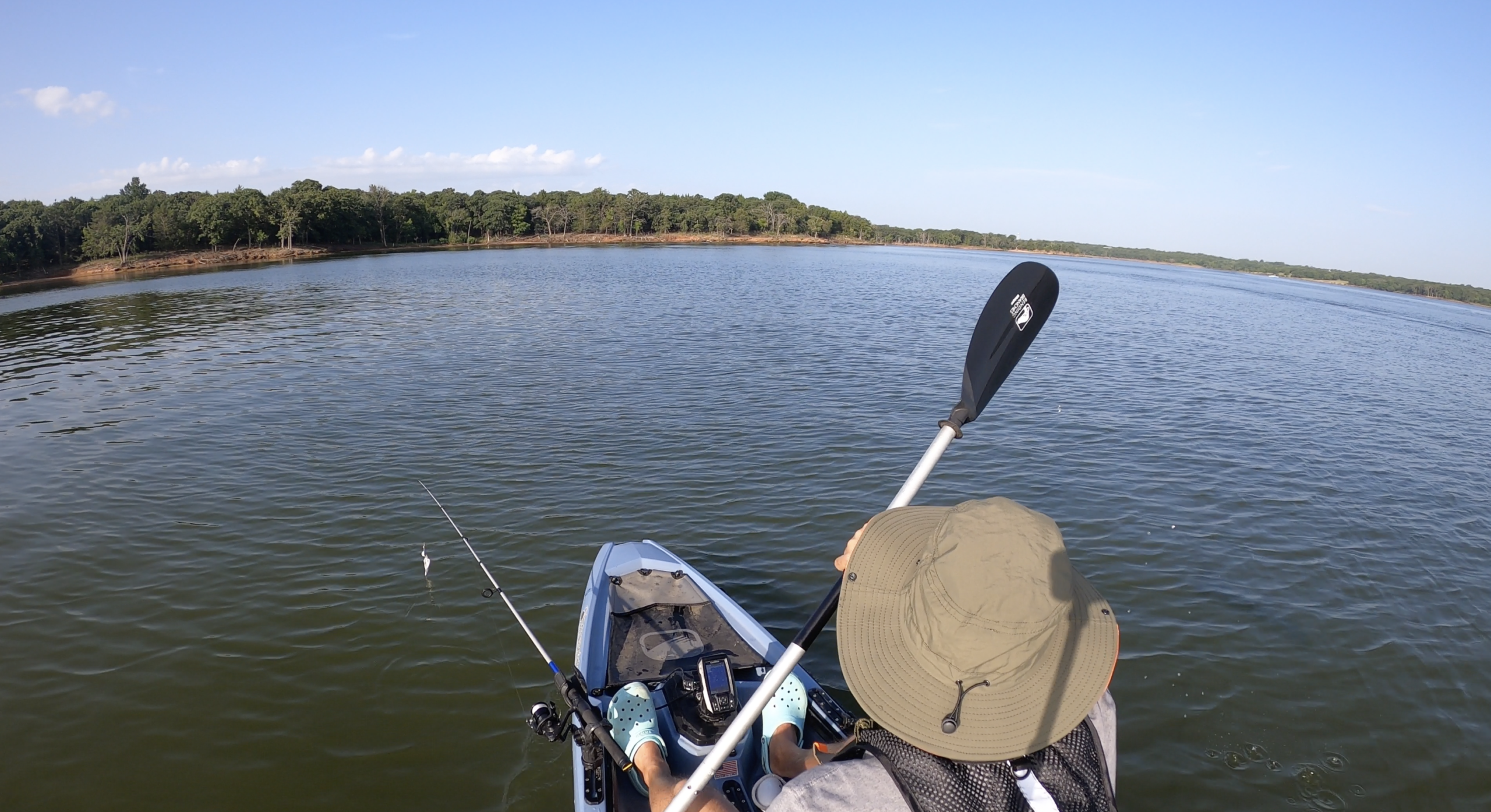 Morning paddle on Lake Arcadia